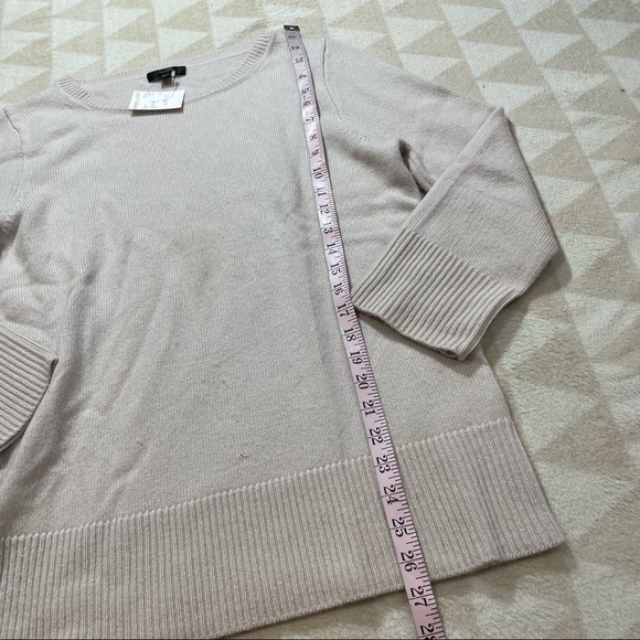 J crew wool recycled cashmere oversized sweater antique linen - Picture 2 of 5